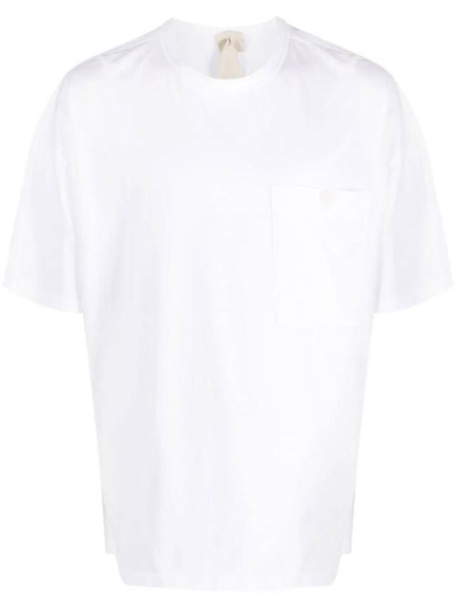 white cotton lightweight jersey t-shirt Ten C | 23CTCUH02089A06021102